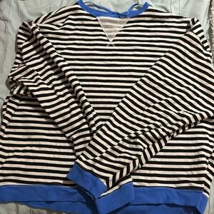 Free People Striped Pullover